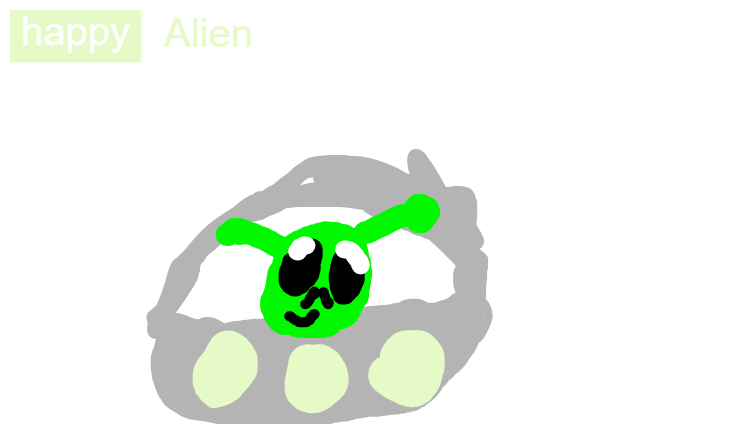 A happy alien!