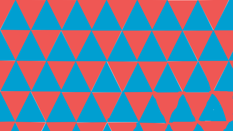 Triangle tessellation (red + blue)