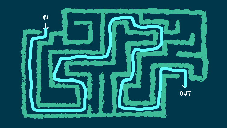 how to get through the maze