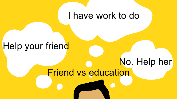 Friend vs education 