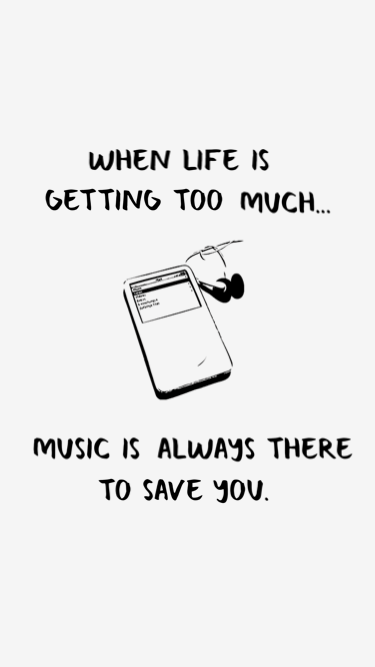 Music saves me