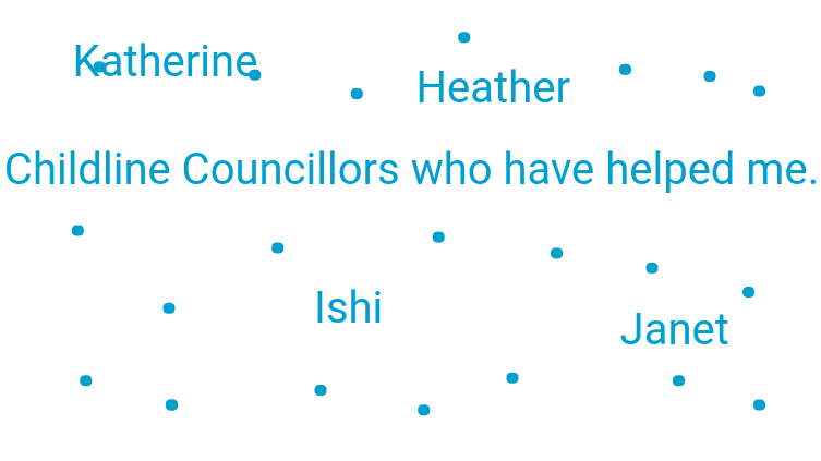 Childline Councillors who have helped me 