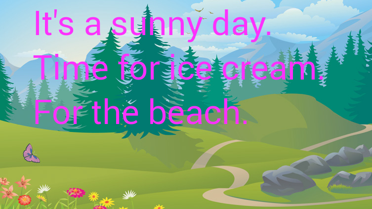 Sunny Day Quote.