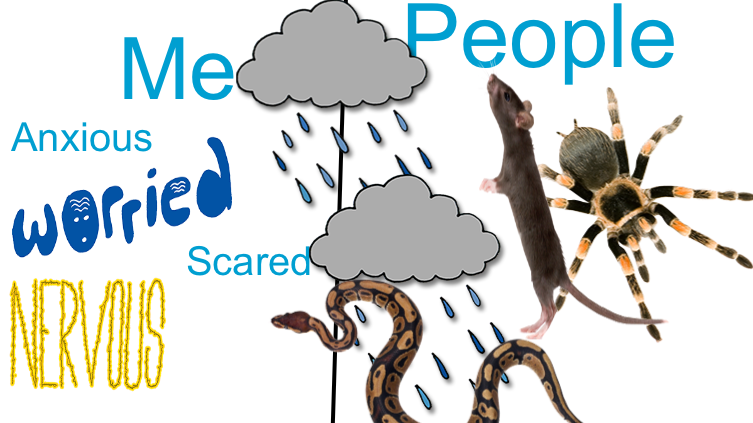 I am scared of people (also I like snakes)