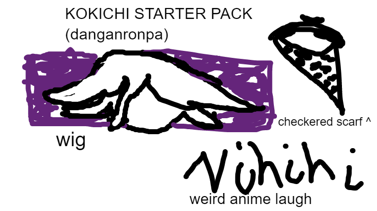 kokichi starter pack