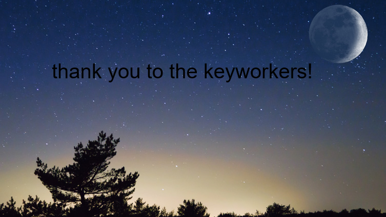 Thank you keyworkers