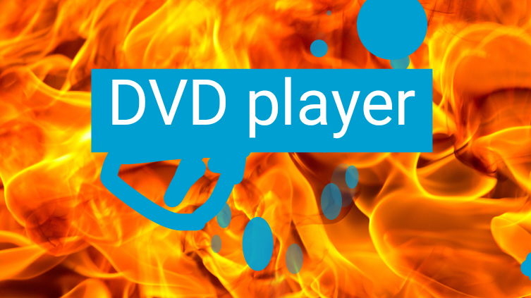 Dvd on fire