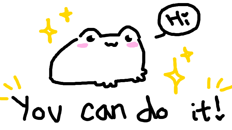 positivity frog (You can get through whatever you're going through!)