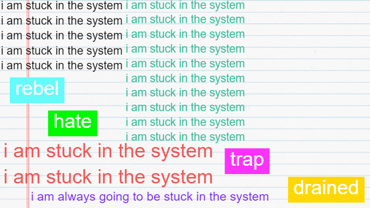 i am stuck in the system