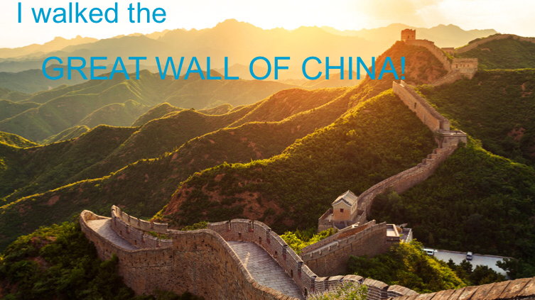 I WALKED THE GREAT WALL OF CHINA!