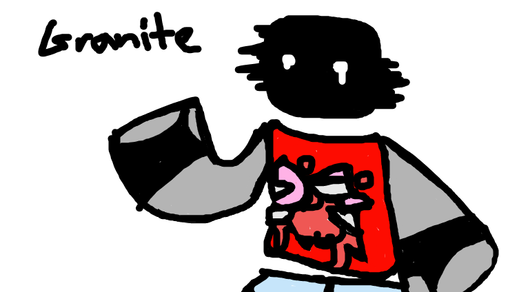 TW some mild gore, this is Granite Tho. He's called that because he was uhh... exposed to some granite. Let's just say.