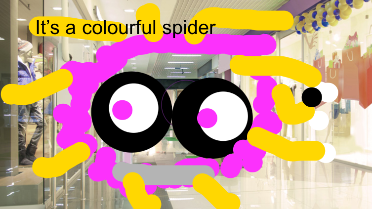 Colorful spider, spiders want a family too :>