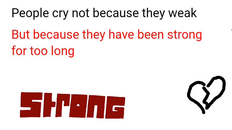 It's ok to cry